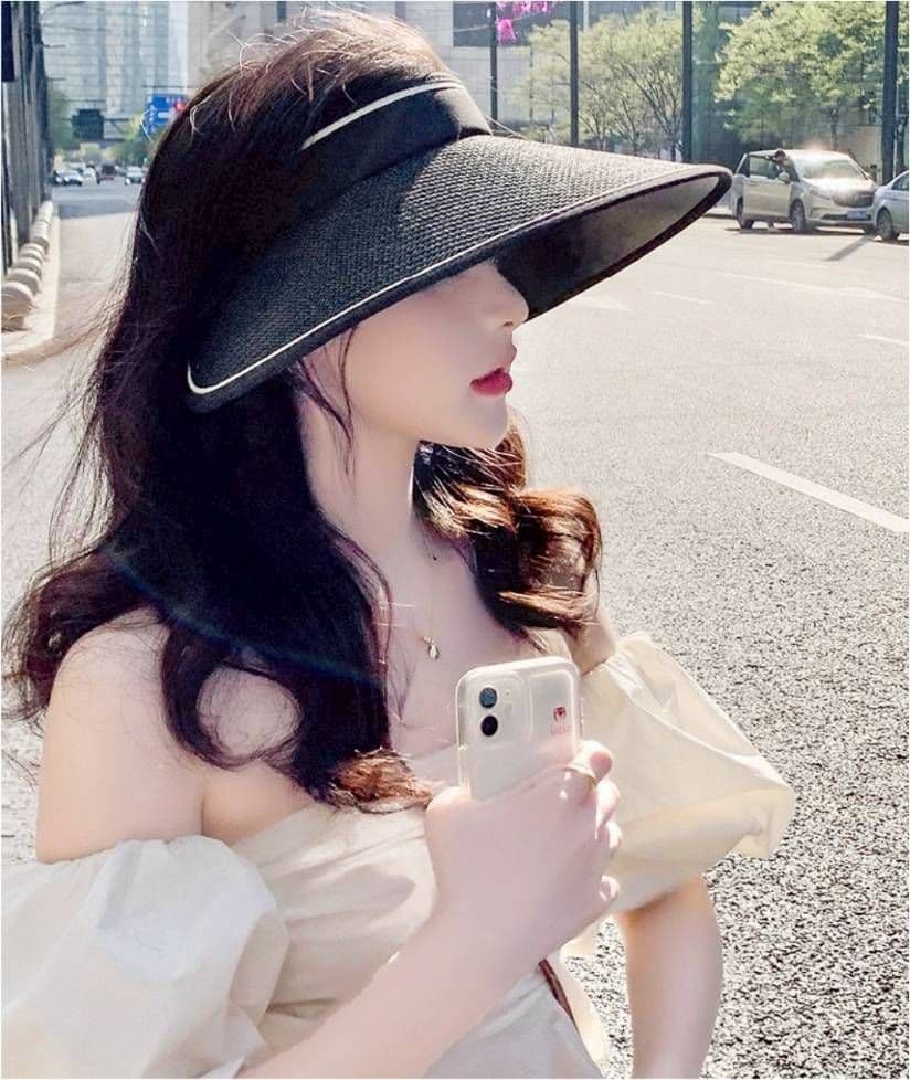 【新品】サンバイザー　折り畳み　紫外線　サンカット　ブラック　UV 帽子　ゴルフ