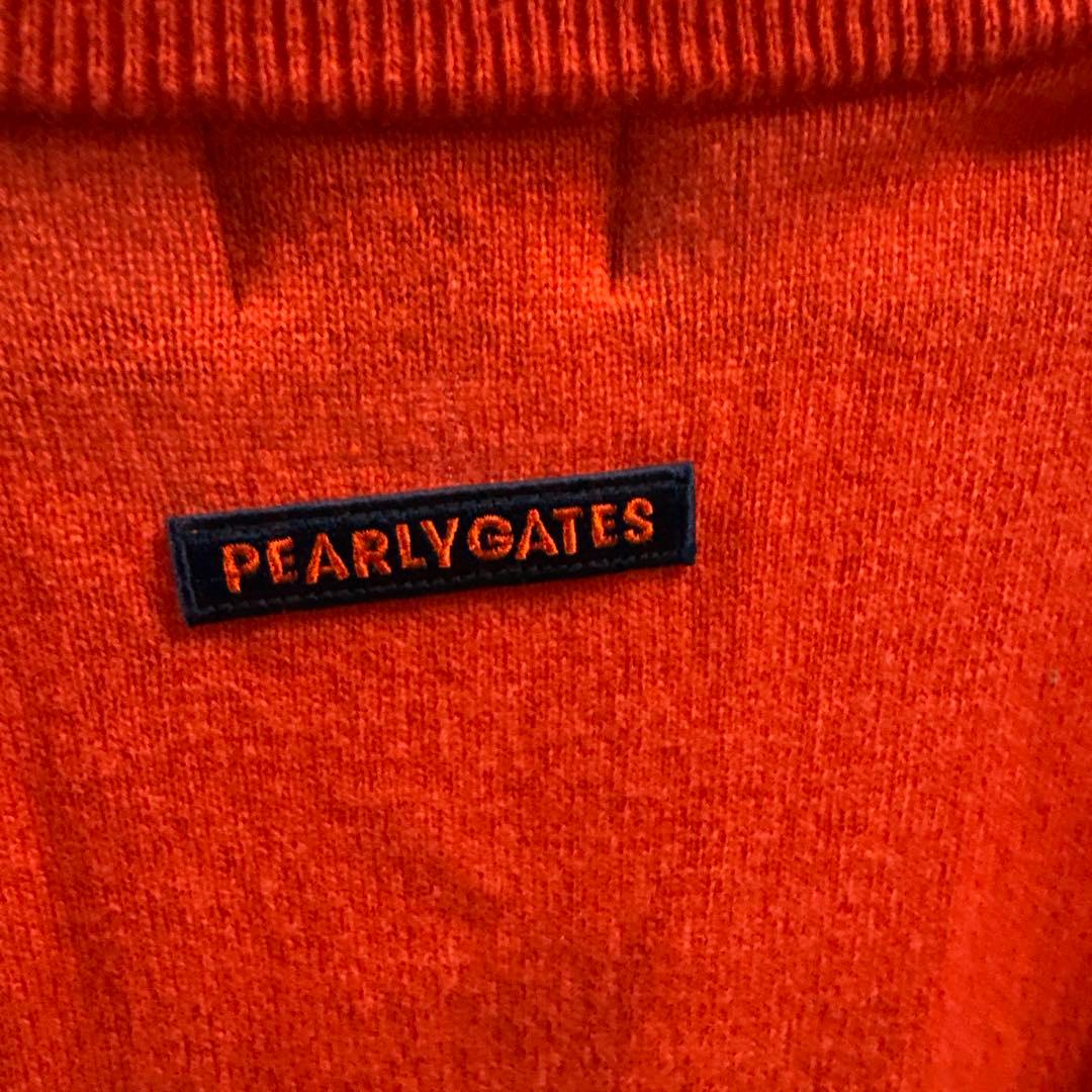PEARLY GATES オレンジ（赤） カシミヤ入り　セーター