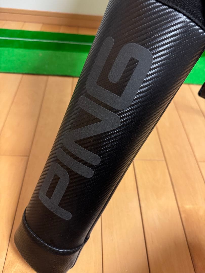 PING カーボンファイバーセルフスタンド サブバッグ　スタンドバッグ　ブラック