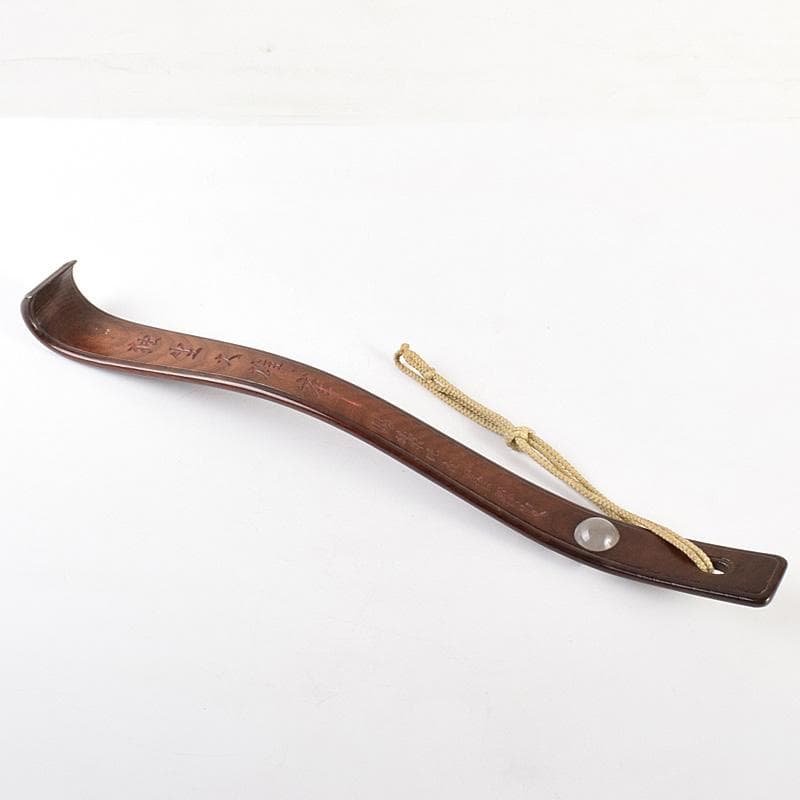 仏教美術　桑製水晶装飾　漢文刻　如意　前大徳　中村戒仙　書付箱　M　R7541