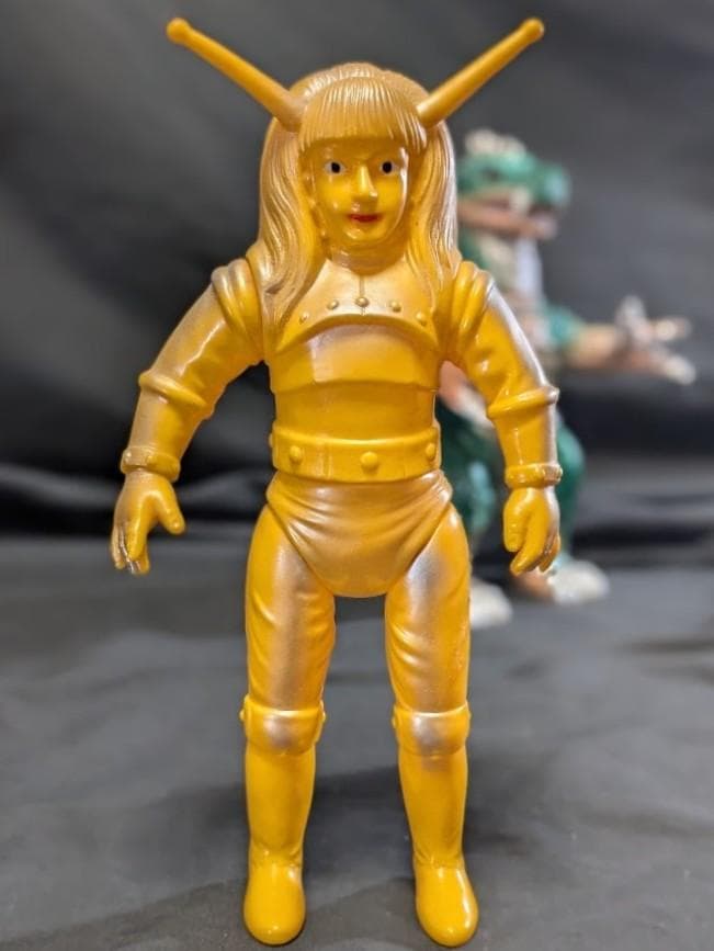 マグマ大使＆灼熱怪獣アロン・大恐竜（ブルマァク復刻）ソフビフィギュア２体セット