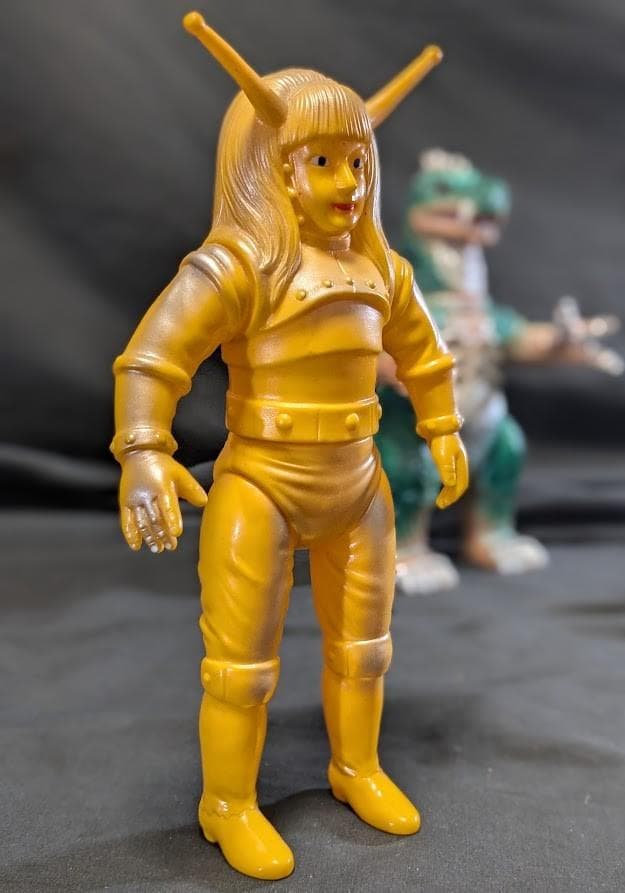 マグマ大使＆灼熱怪獣アロン・大恐竜（ブルマァク復刻）ソフビフィギュア２体セット