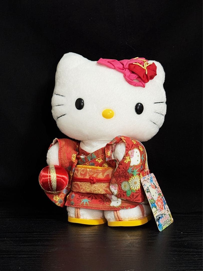 ハローキティ ご当地キティ 金沢限定 2002年代 ぬいぐるみ レア タグ付き