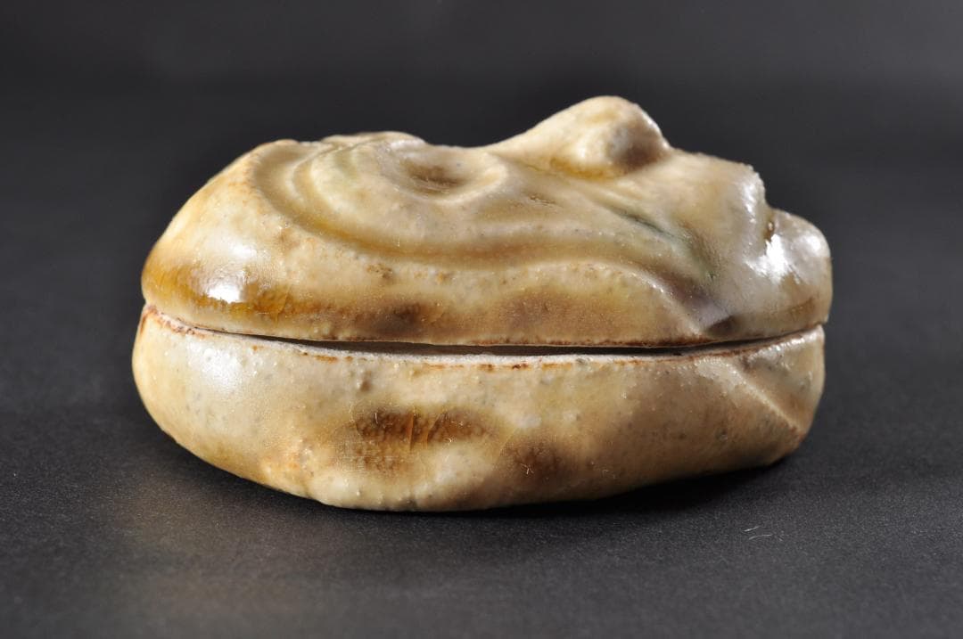 香合　猿　美濃焼　茶道具　香入れ　14代　加藤康景