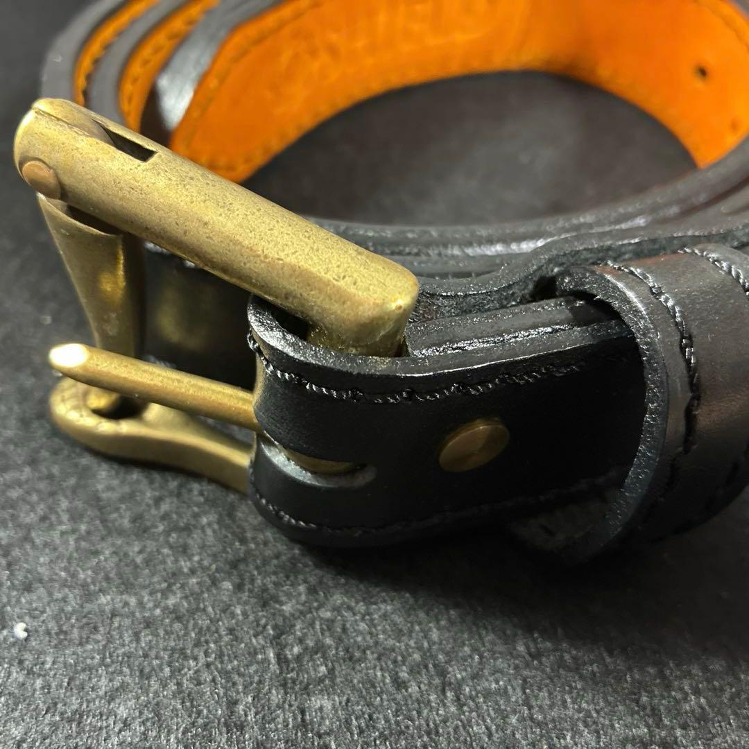 田村装備開発　QDLB《Quick draw leather belt》、黒