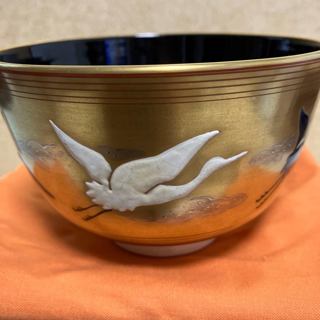 茶道具 抹茶茶碗 松香作 共箱 共布