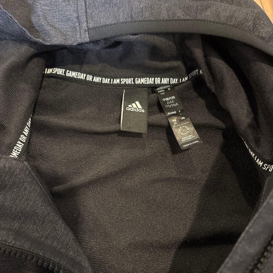 adidasアディダスジャージ上下セットデニム風