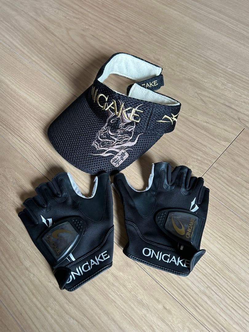 ONIGAKEドライシャツ、サンバイザー、グローブセット
