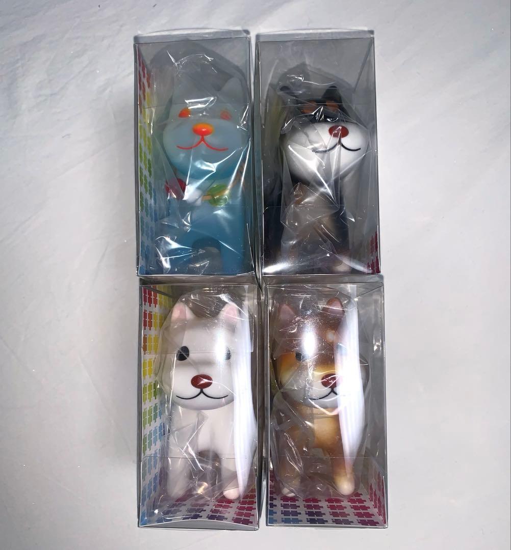 銀印本舗　ソフビいぬ　ギンちゃん　4種類　セット　新品未開封　あすかるご & 武