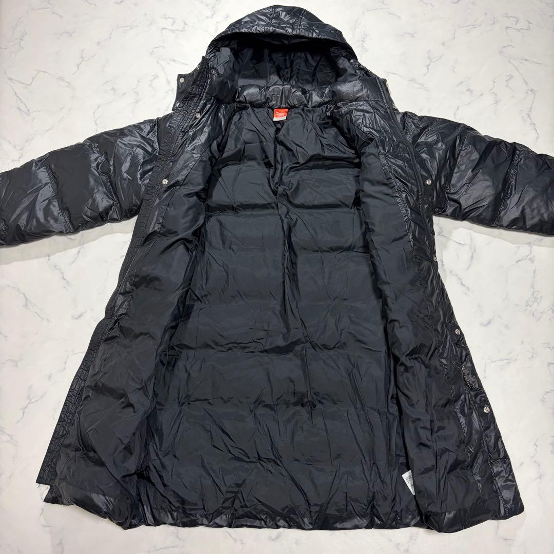 ナイキ ダウンコート ベンチコート フード付き ブラック XL 大きいサイズ