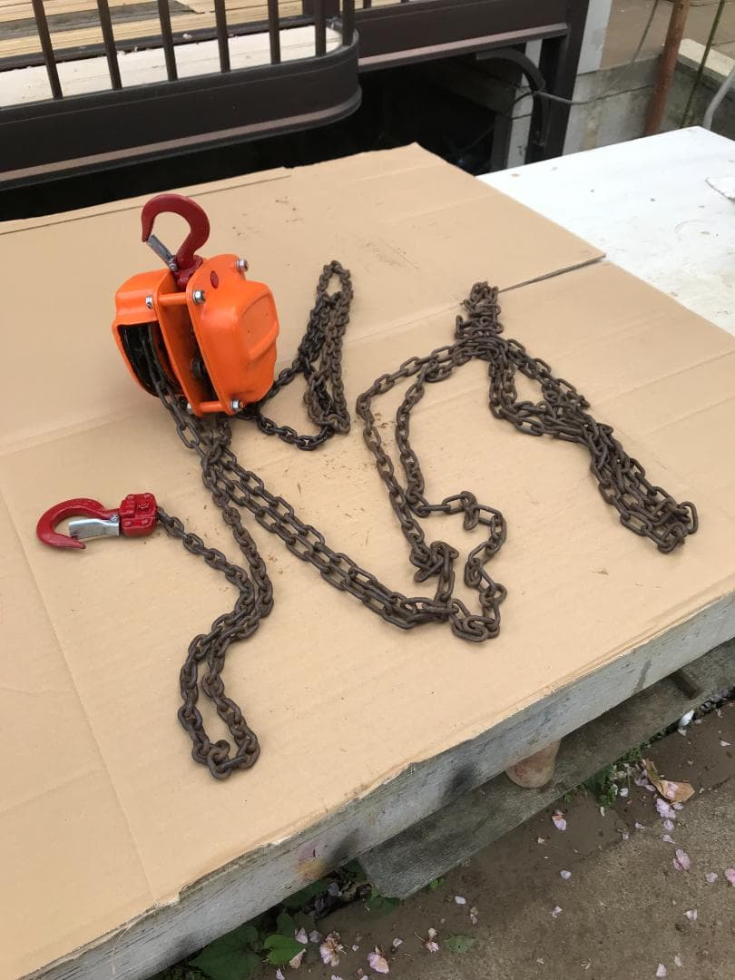 ♪おすすめ品　キトーチェーンブロック手動式　吊り上げ能力500kg