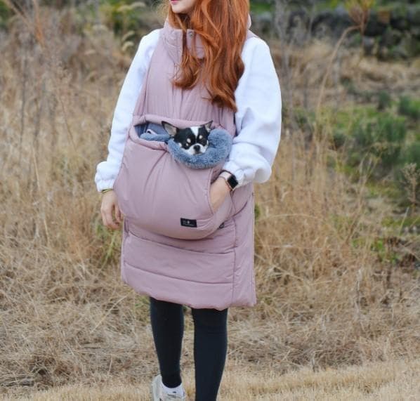 3万3,000円 myfurbaby 犬用ペットキャリーダウンベストピンク　Ｓ