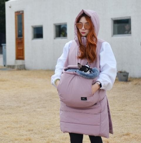 3万3,000円 myfurbaby 犬用ペットキャリーダウンベストピンク　Ｓ