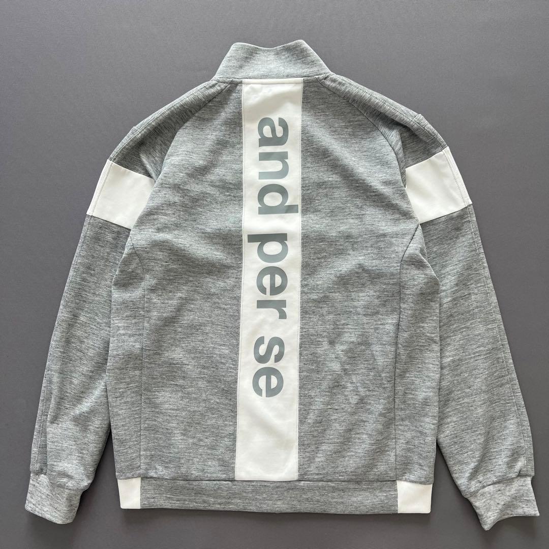 and per se アンパスィ　メンズ　ジャケット　ダンボールニット　ゴルフ