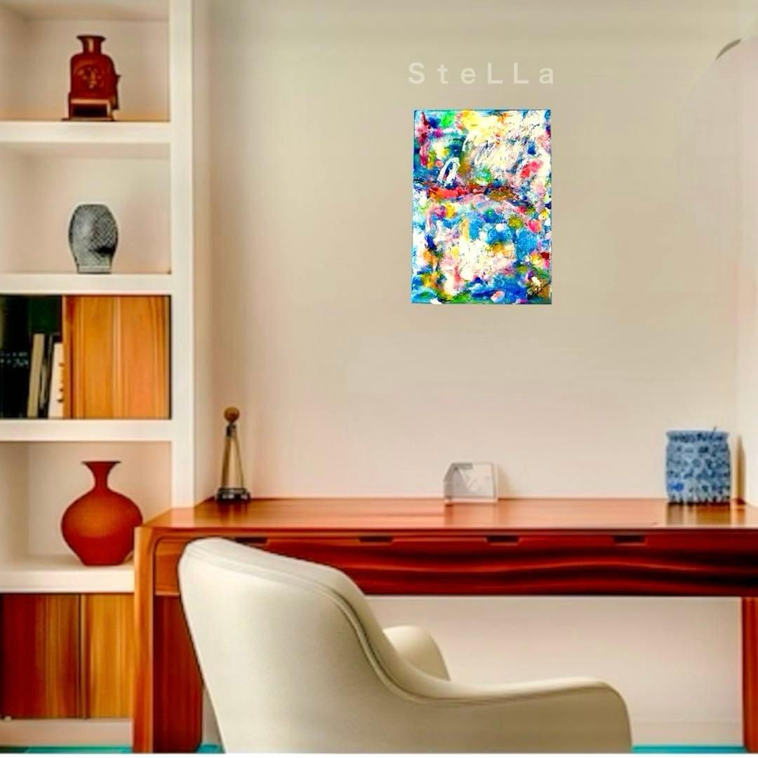 モダンアート　北欧アート　現代アート　空　花　カラフル　フラワーアート　絵　絵画