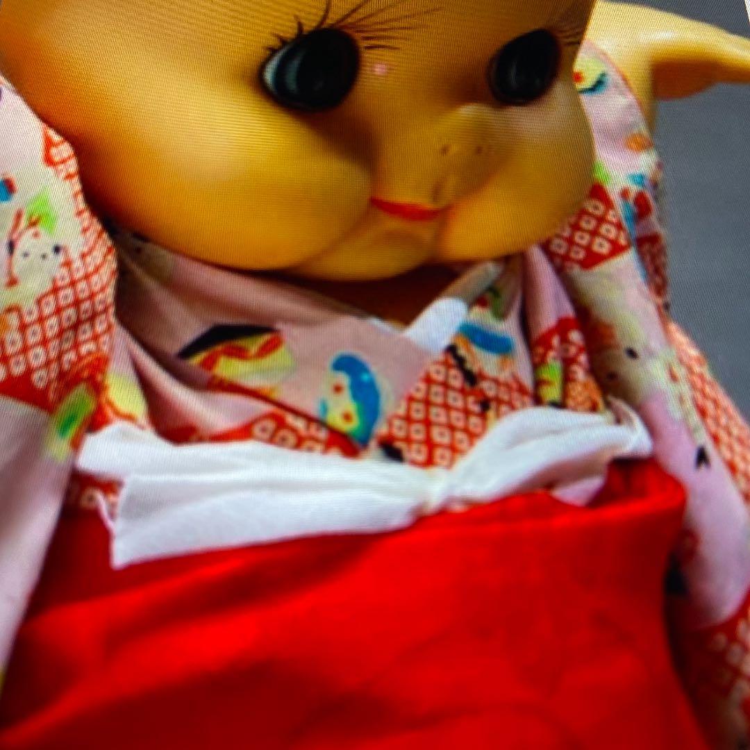 昭和レトロ　特大54センチ　浴衣着キューピー人形