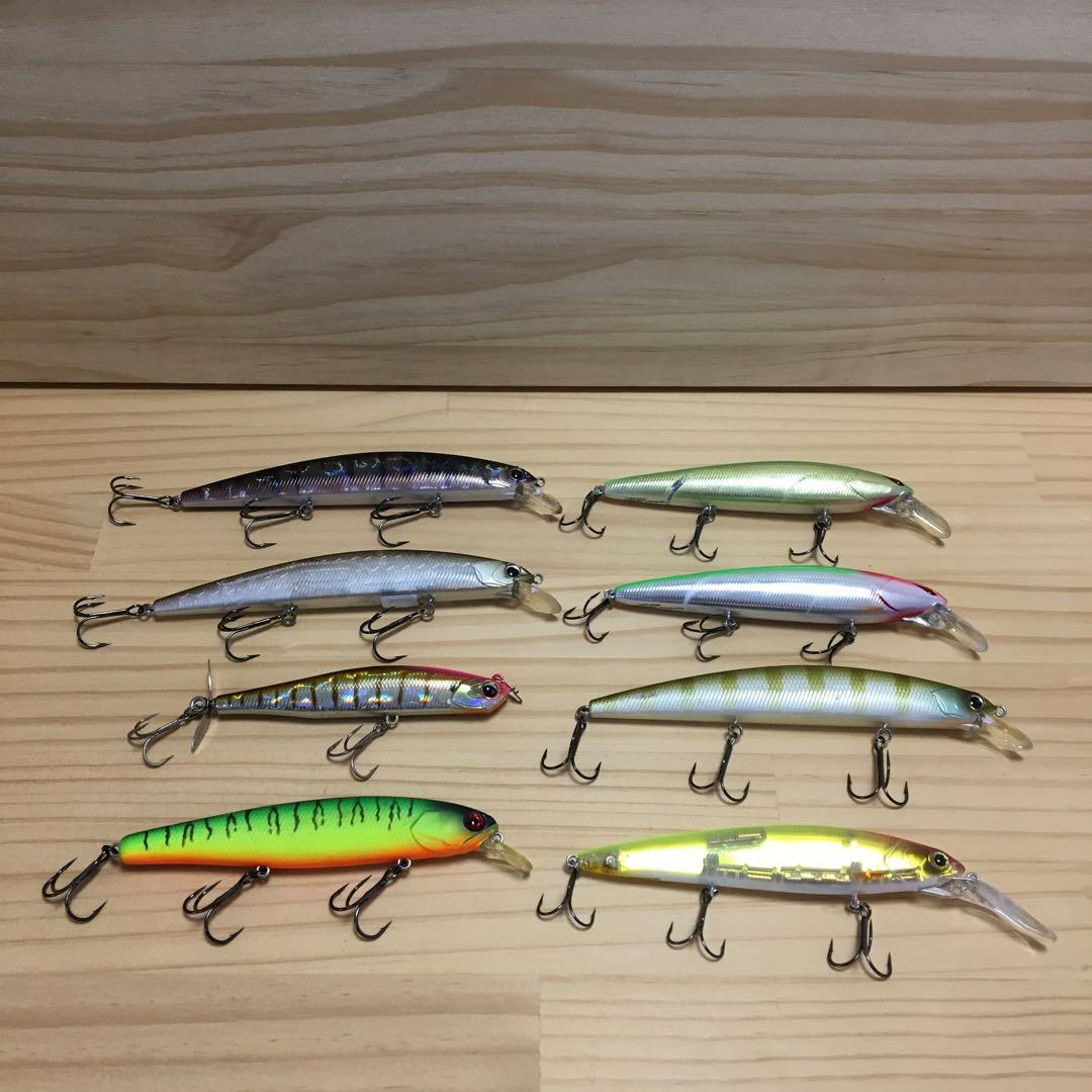 ルアー8個セット（ルドラ、レイダウンミノー他）