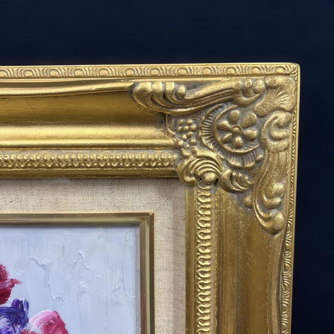 油彩　福田俊三　「アネモネ　F3」