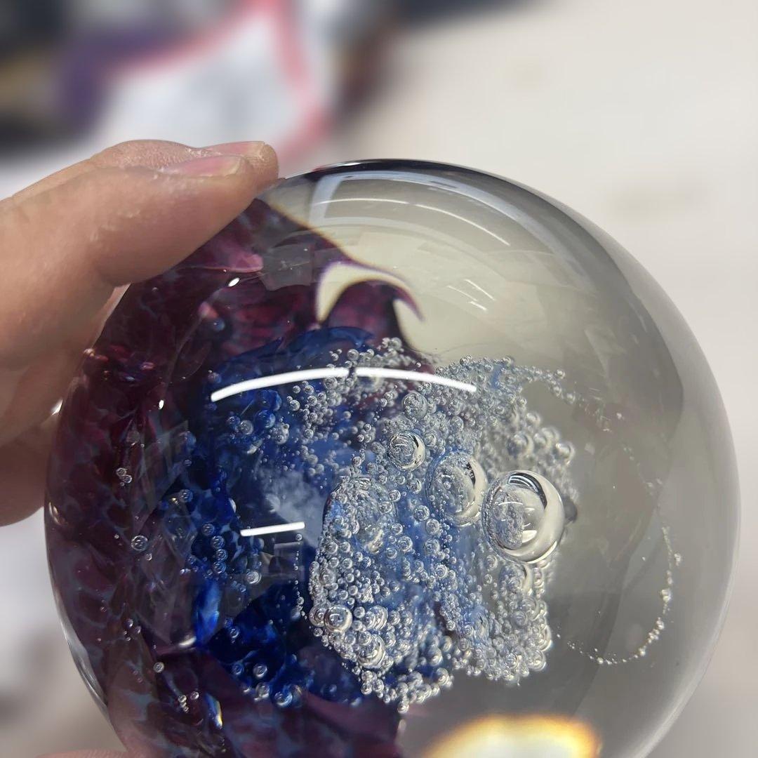 N10288 セルカーク ガラス アイスミスト ペーパーウェイト