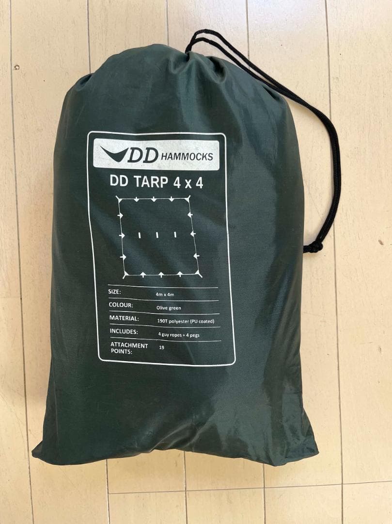 DDタープ 4X4　オリーブグリーン　美品