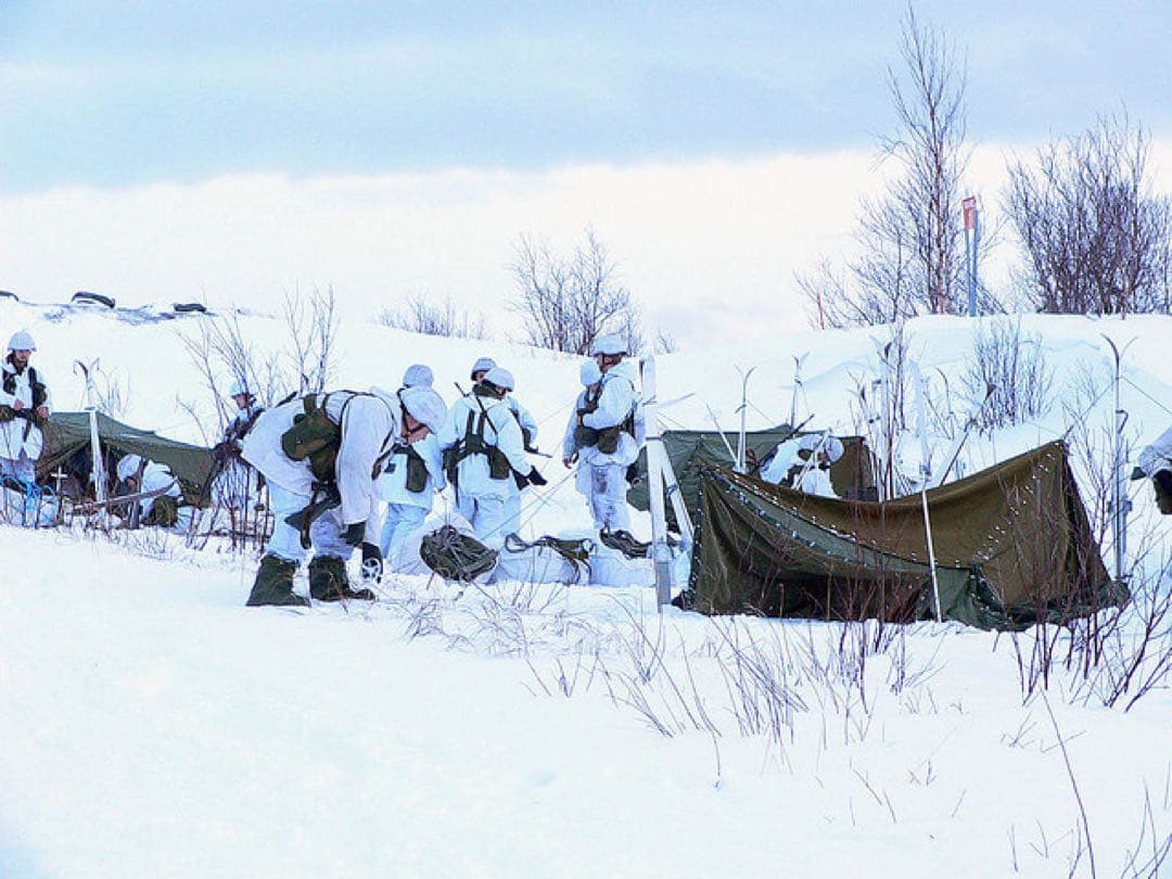 【軍幕屋】希少★ノルウェー軍テント★軍余剰品★ポール8本付属★4枚組