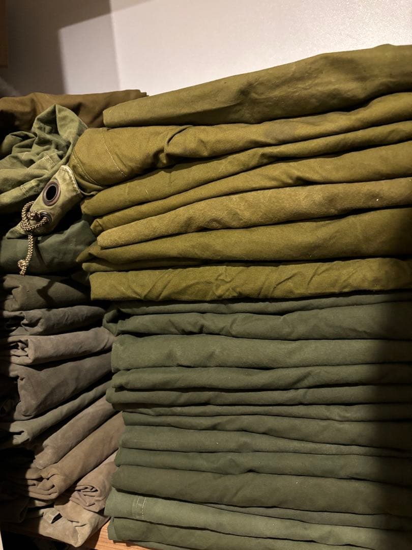 【軍幕屋】希少★ノルウェー軍テント★軍余剰品★ポール8本付属★4枚組