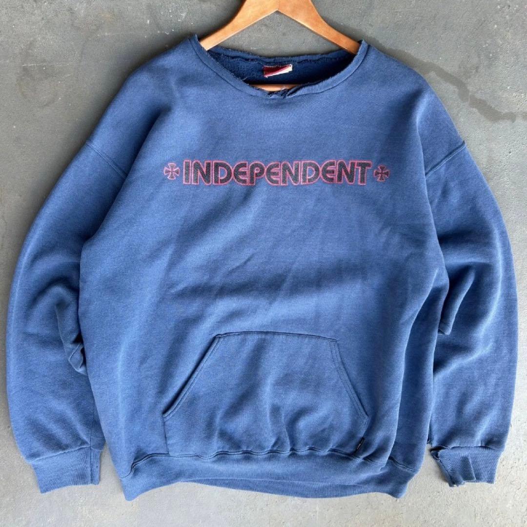 90s INDEPENDENT アイアンクロス スウェット XL