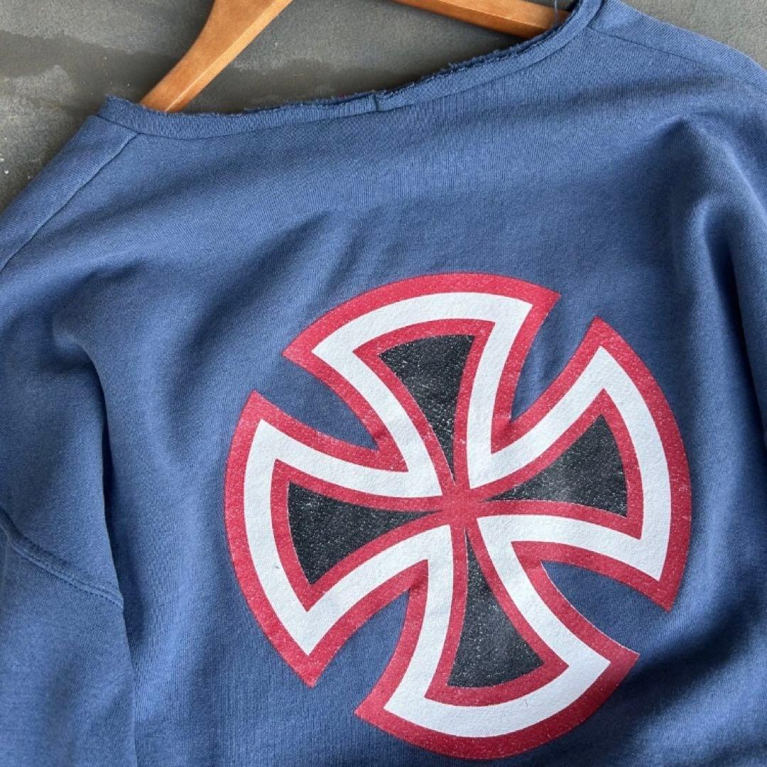 90s INDEPENDENT アイアンクロス スウェット XL