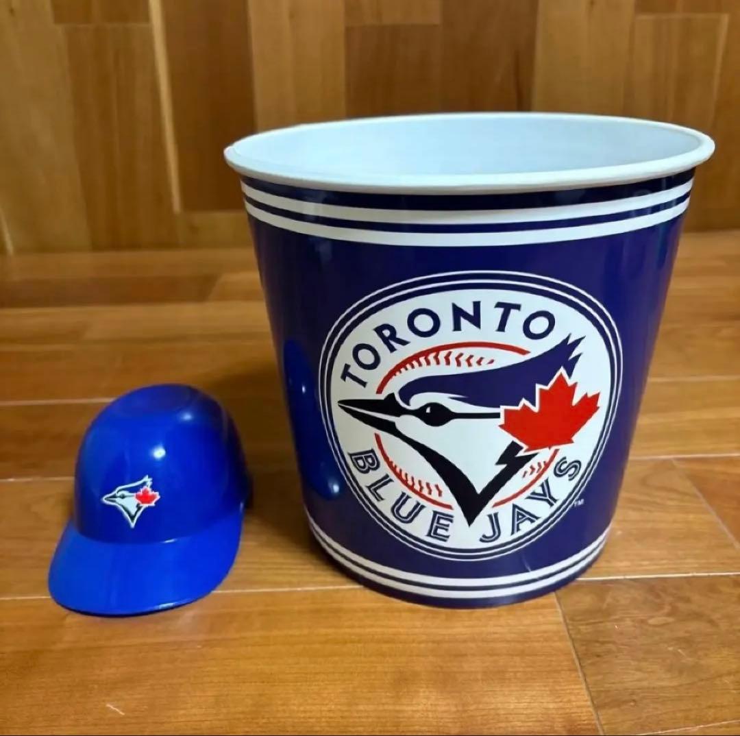 トロント・ブルージェイズ バケツとミニヘルメットセット