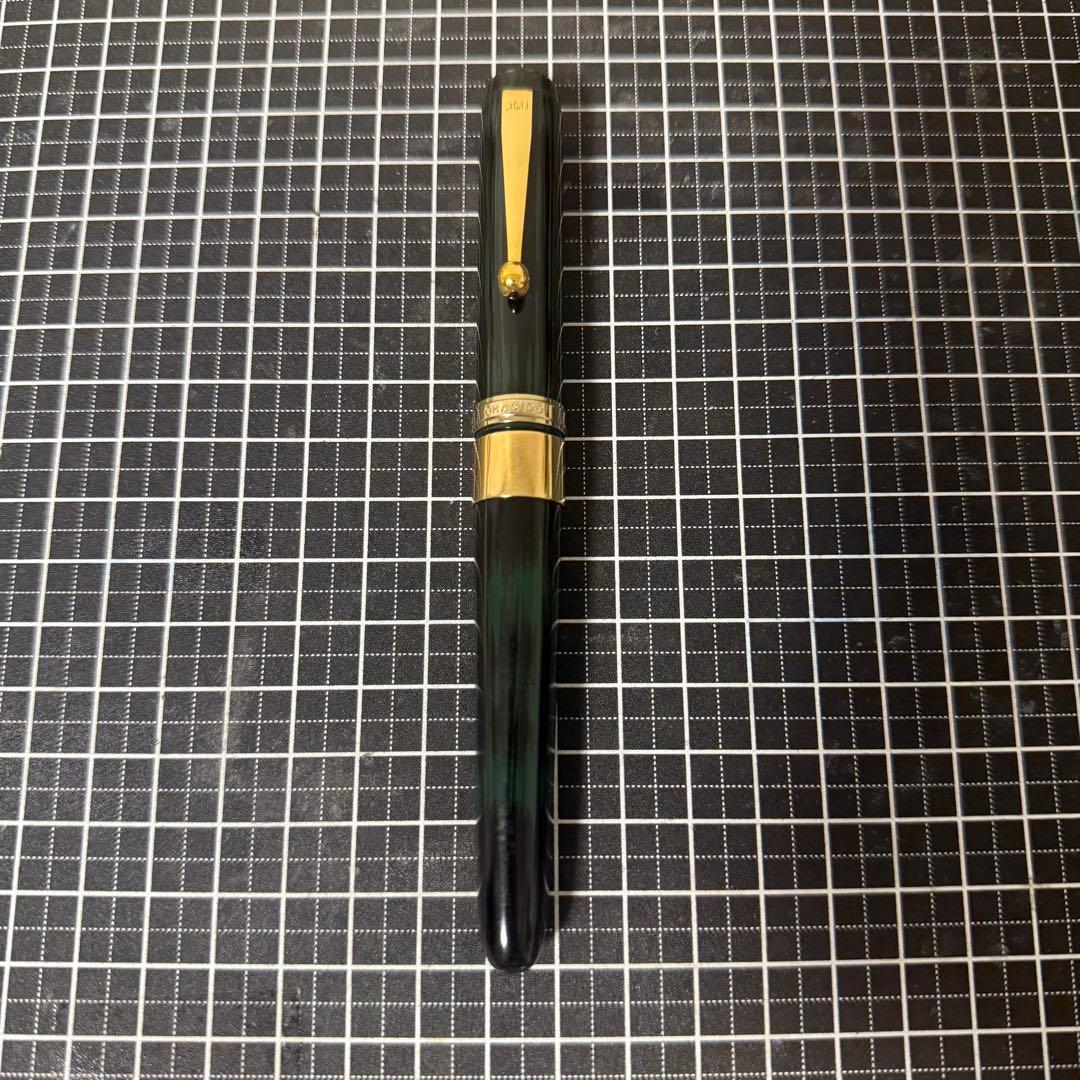 大橋堂 万年筆 漆 緑 18金無垢リング
