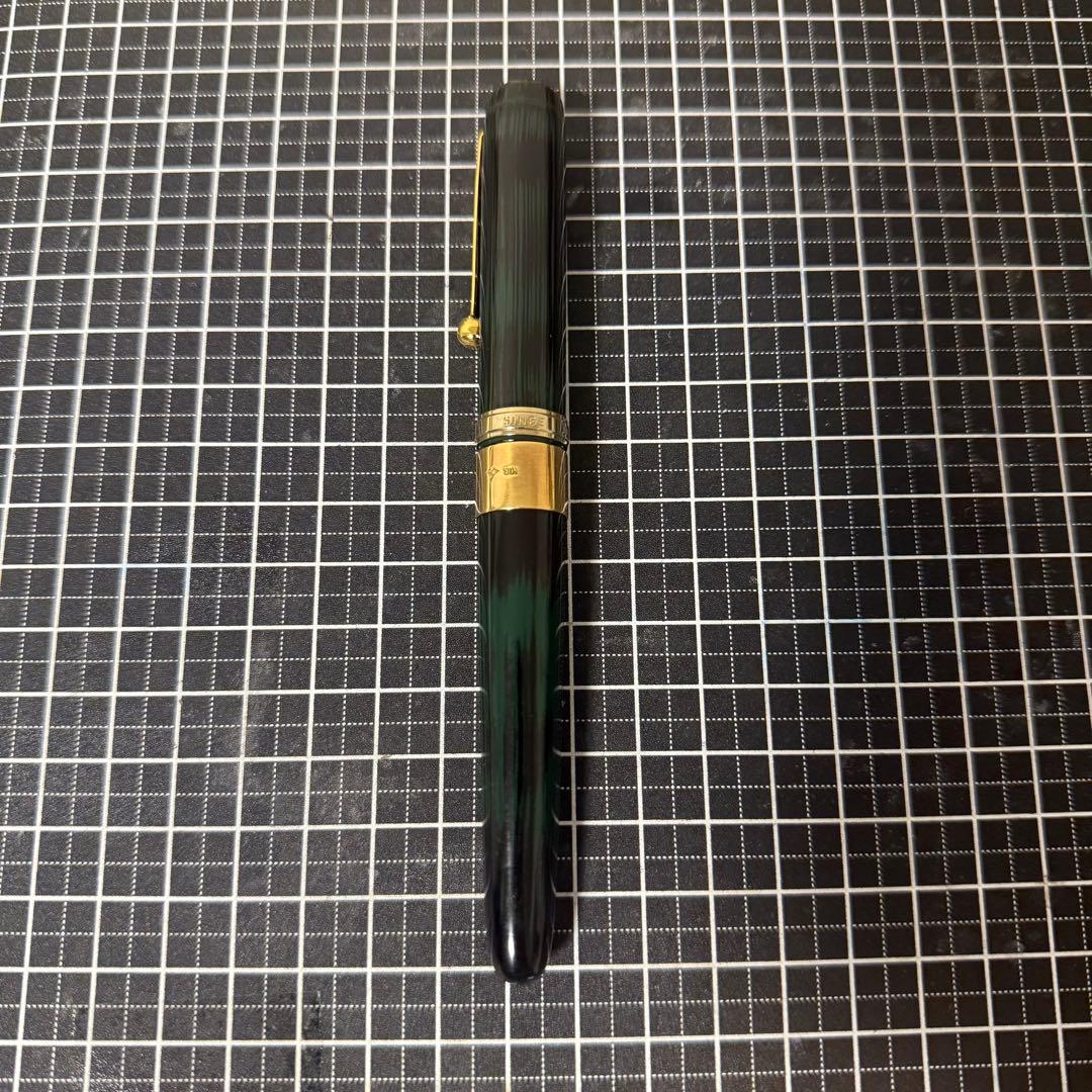 大橋堂 万年筆 漆 緑 18金無垢リング