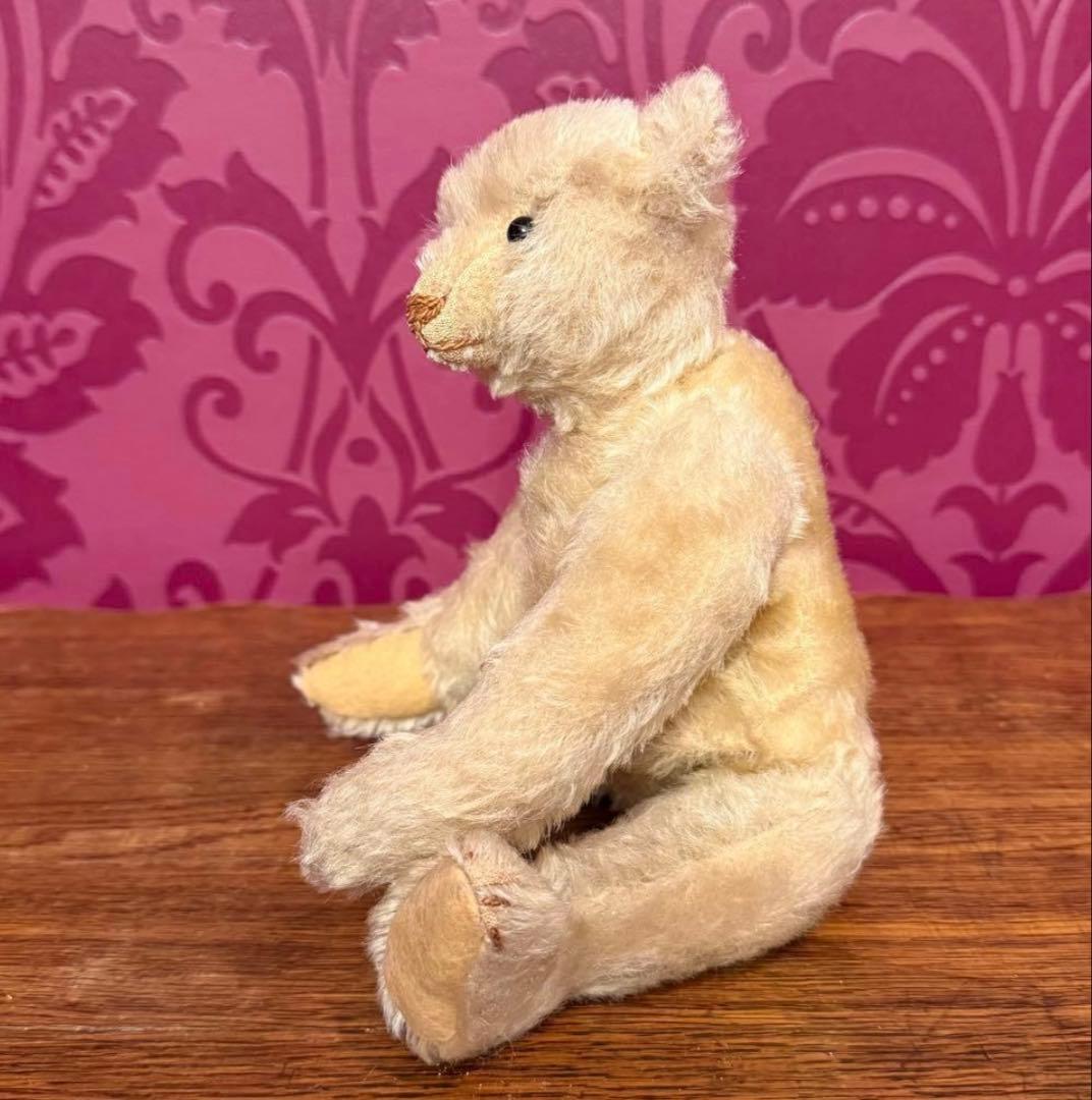 シュタイフ Steiff アンティークテディベア　ホワイト　22cm