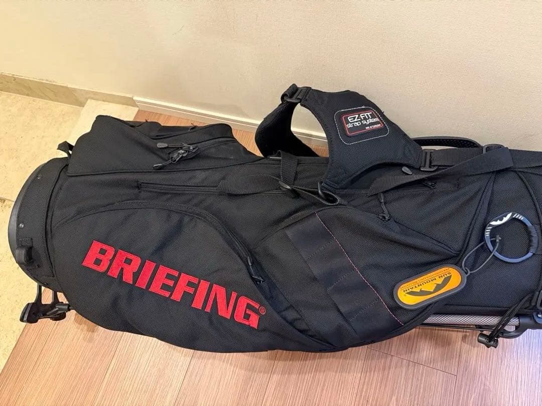 希少 BRIEFING 初期Sun Mountain製ダブルネームキャディバッグ