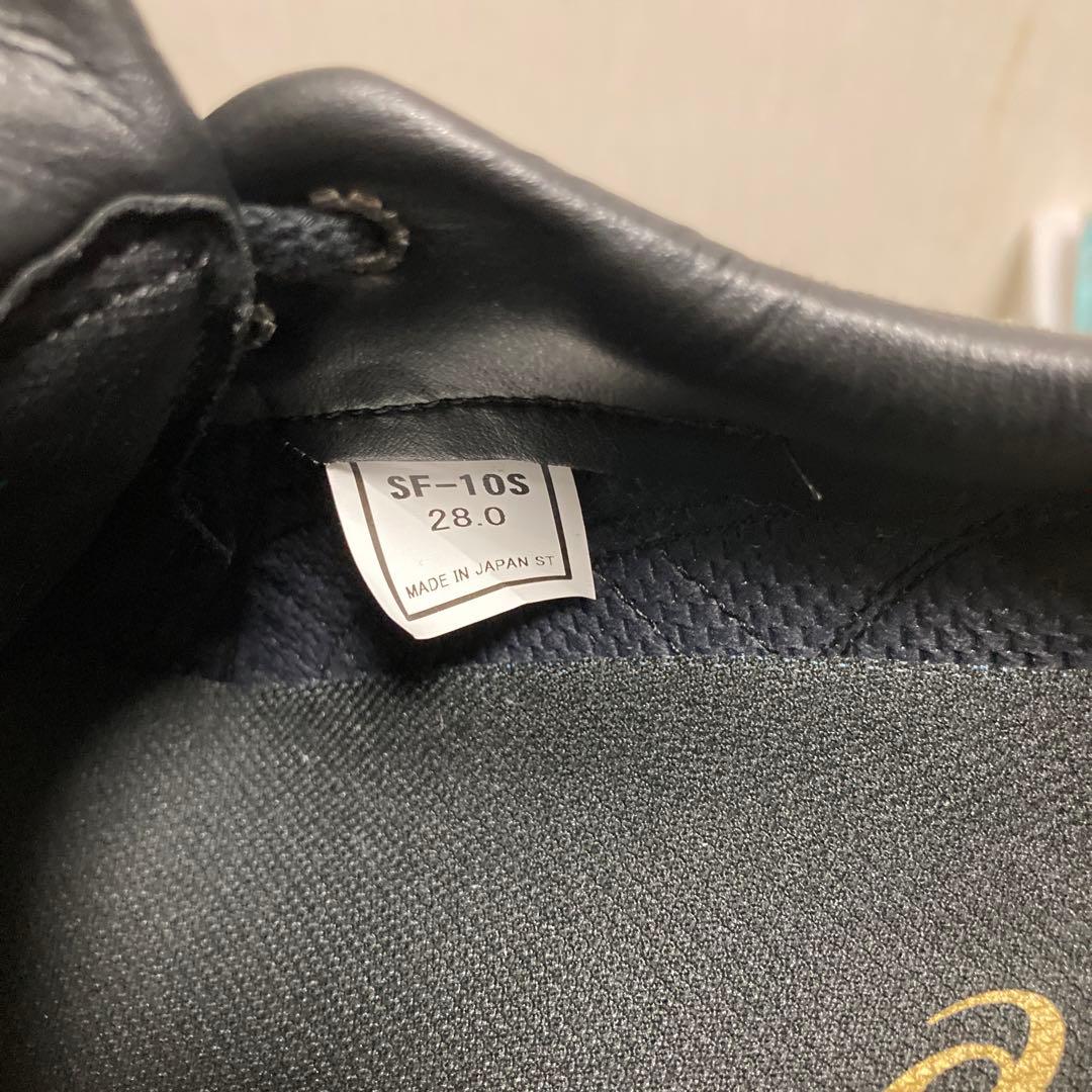 アシックス 金属スパイク 本革