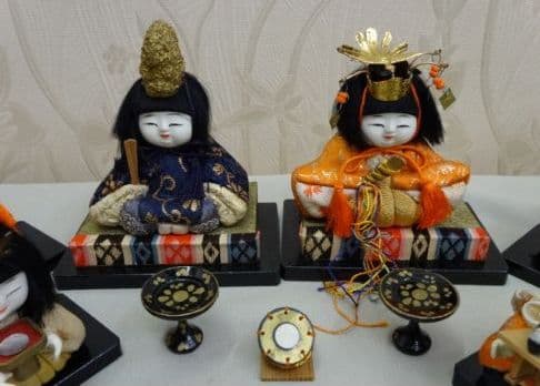 雛人形　木目込み　花雛　豆雛　まめ雛　雛人形　三月節句　時代物　骨董品