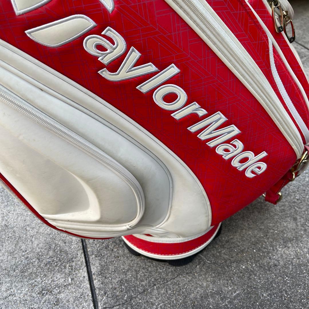 TaylorMade ゴルフツアーキャディバッグ レッド/ホワイト