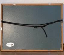 【真作】版画　木版画　飛翔の鶴と松　吉祥図　民芸調　和モダンアート　X163