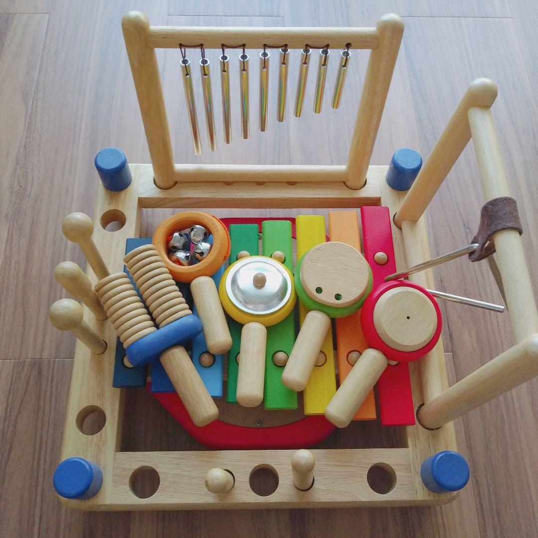 アイムトイ優しい木のおもちゃ楽器セットミュージックステーション知育玩具おまとめ
