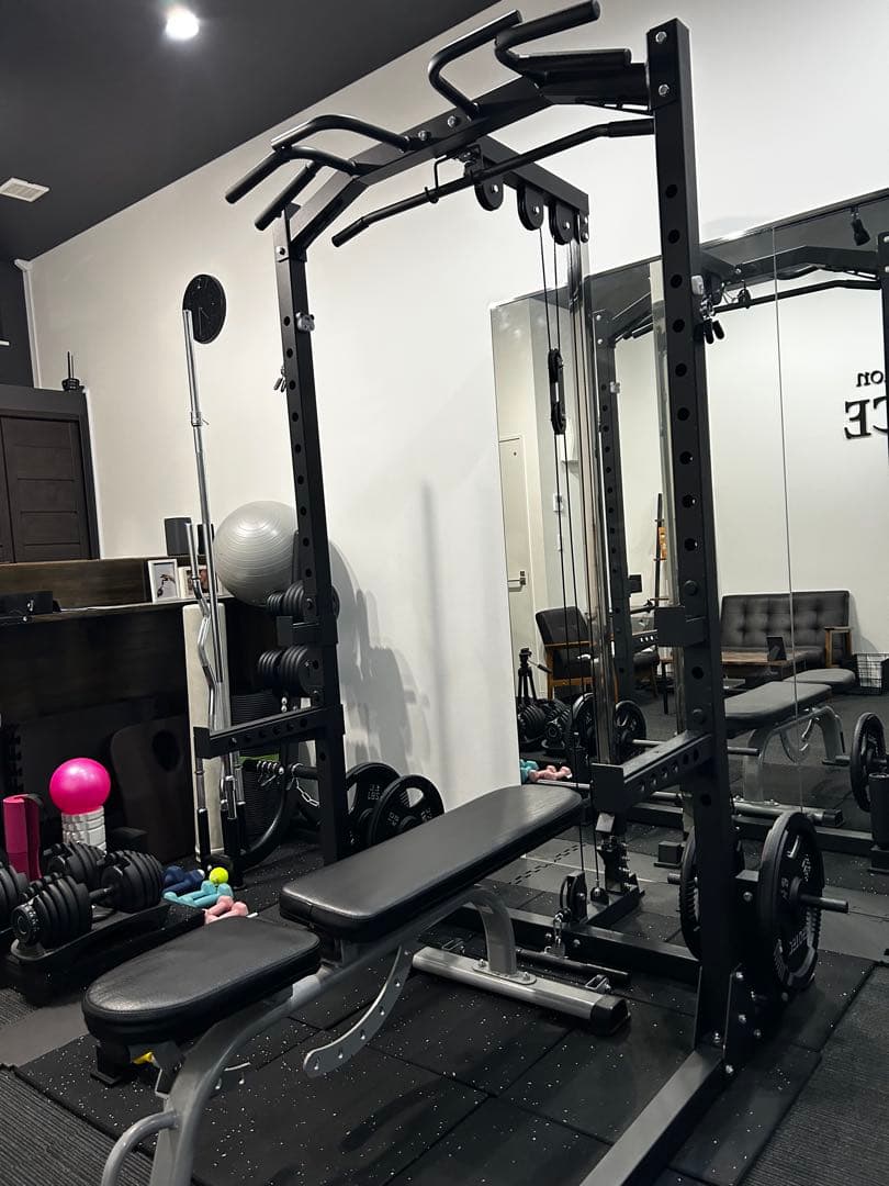 【今月引き取り可能な方へ投げ売り‼️】パワーラック 懸垂バー付き