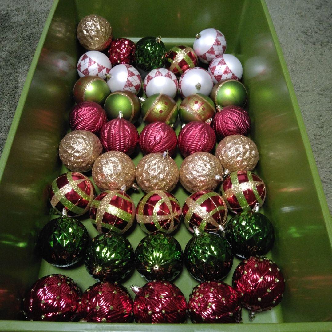 Xmas オーナメントセット☆ボール·リボン·ライト·店舗ディスプレイ