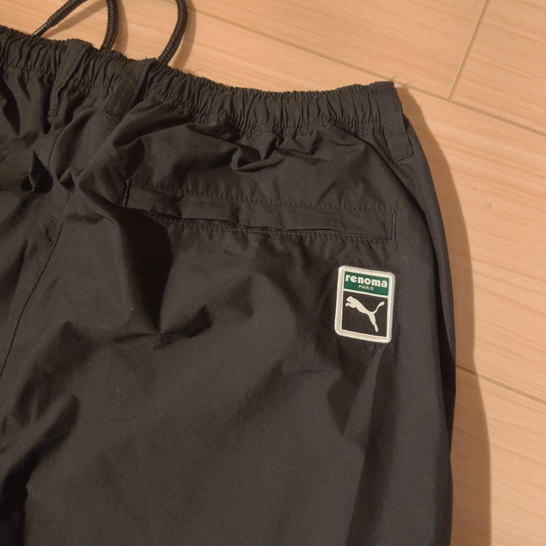 【2025 新作】Puma × renoma ブラックナイロンパンツ サイズL
