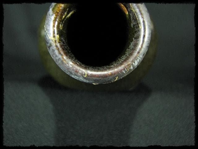 成良 仁 益子 人気作家 黒釉 花入 南田 是也 花器 四方桟 共箱 f46