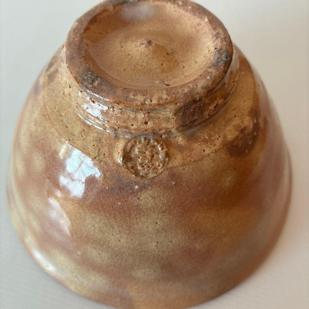 陶器 茶碗 田原陶兵衛 萩焼深川窯 茶道具 共箱 共布　骨董品【美品】