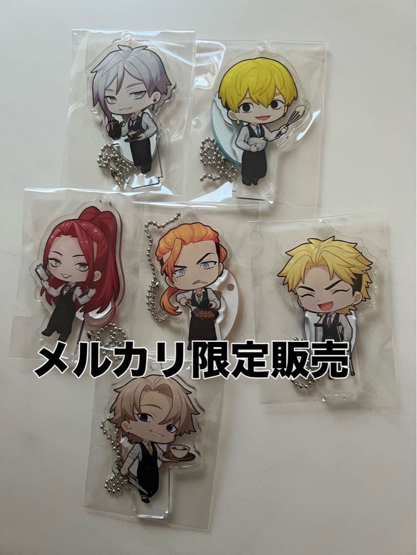 ヒューマンバグ大学コラボカフェ　第一弾　アクリルキーホルダー　京極組セット