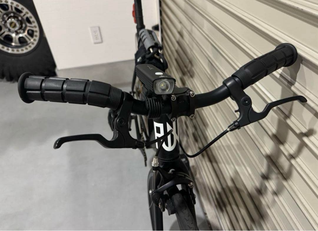 【 FUN 】ピストバイク マットブラック ゴールドホイール