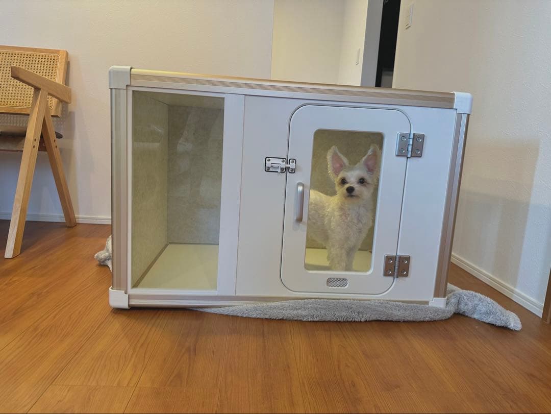 小型犬用透明防音ペットケージ