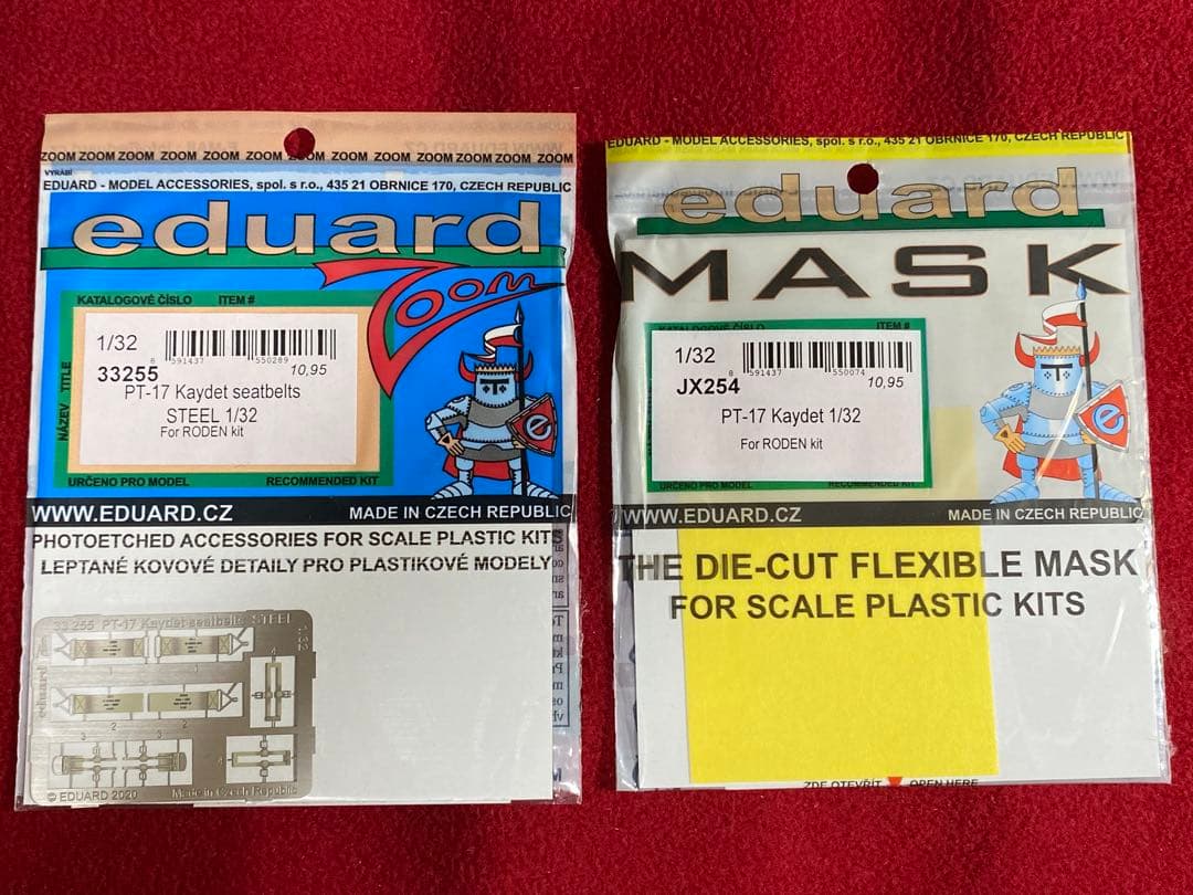 1/32 ローデンPT-17 & ICM DH.82 全2個セット+ パーツ