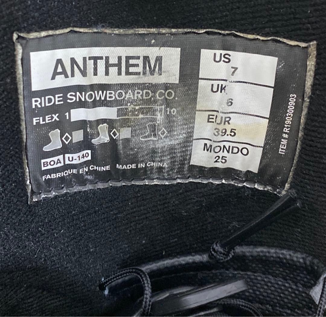 【即日発送_送料無料】RIDE スノボブーツ　ANTHEM BOA 25.0cm