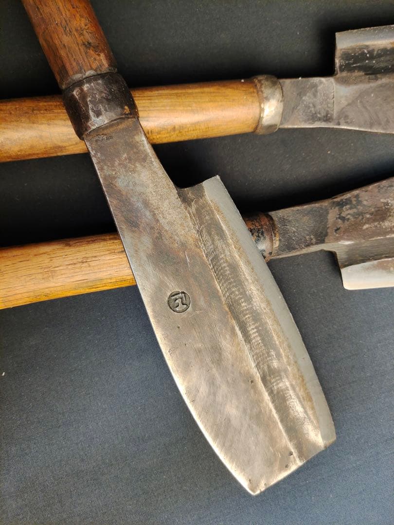 木鞘　鉈　3本　サバイバルナイフ　薪割り　腰鉈　大工道具　鋼製　手打　土佐 照光