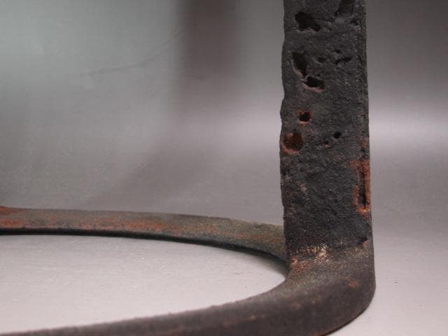 ☆　大西清右衛門　笹瓜炉五徳　裏千家　十四代　淡々斎の花押がございます☆y521